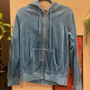 Blue juicy couture zip hoodie